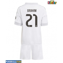 Real Madrid Brahim Diaz #21 Heimtrikotsatz Kinder 2025-26 Kurzarm (+ Kurze Hosen)
